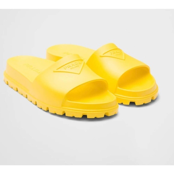 Prada logo slide sandal main image 6